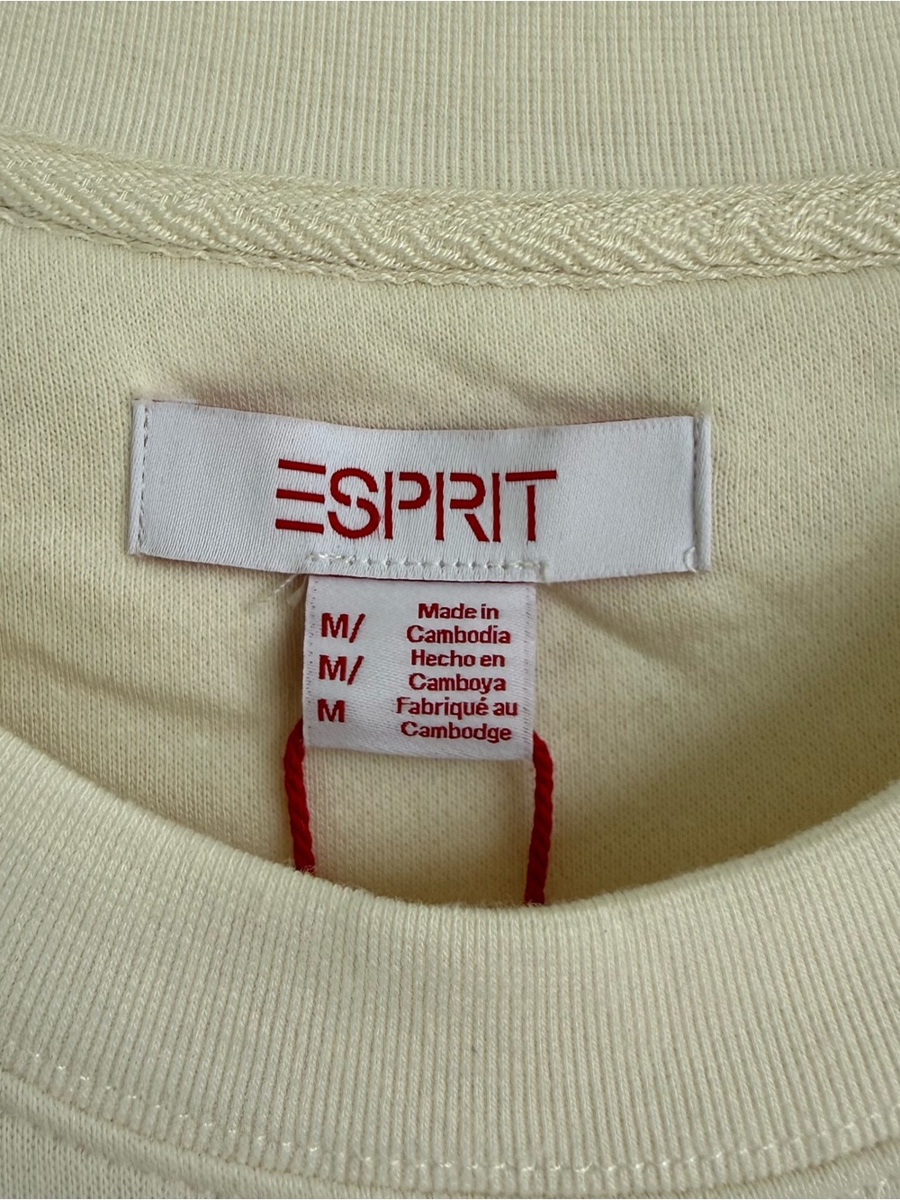 ESPRIT 3-Pack Rainbow/Cream, Blue, Green/White Sweatshirts Embroidered Logo - Picture 10 of 16